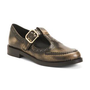 NAPOLEONI Made In Italy Patent Leather T-strap Shoes